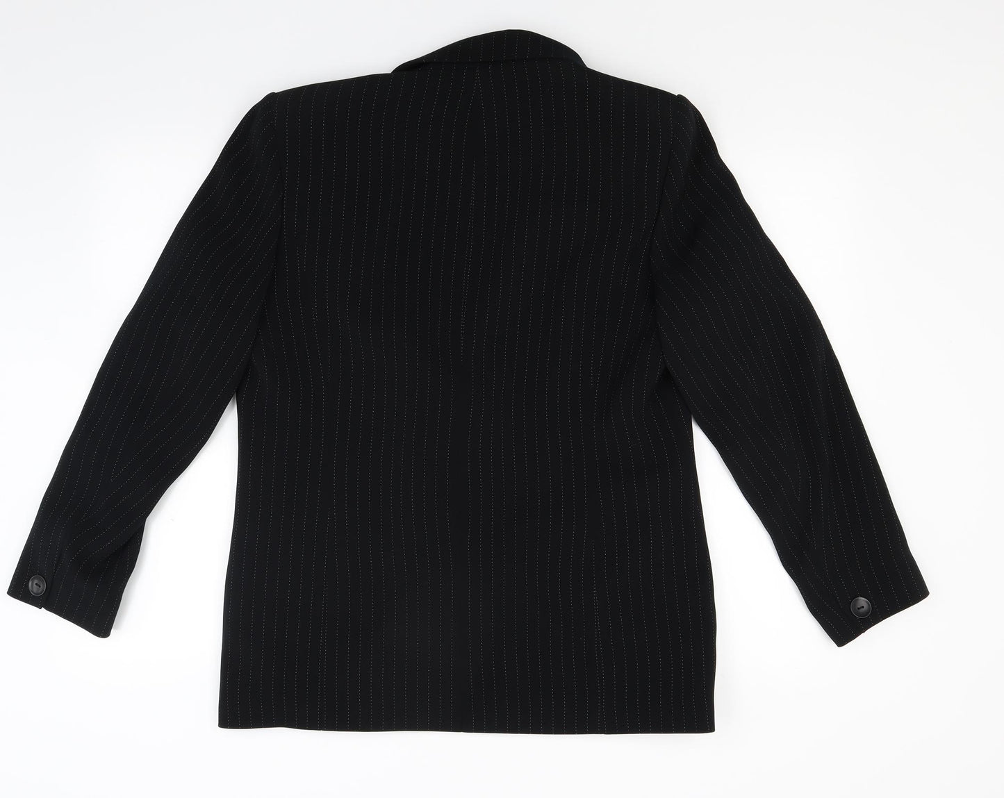 Viyella Womens Black Striped  Jacket  Size 12