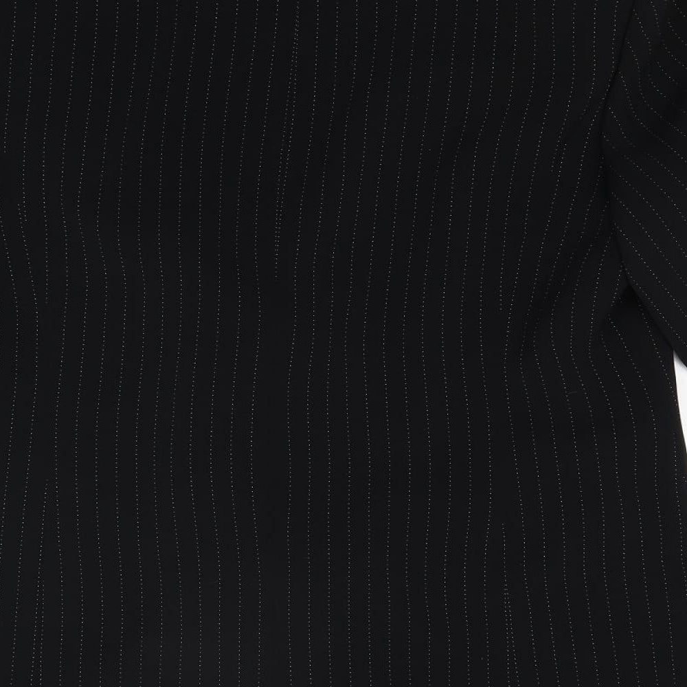 Viyella Womens Black Striped  Jacket  Size 12