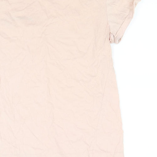 H&M Womens Beige  Jersey Basic T-Shirt Size XS