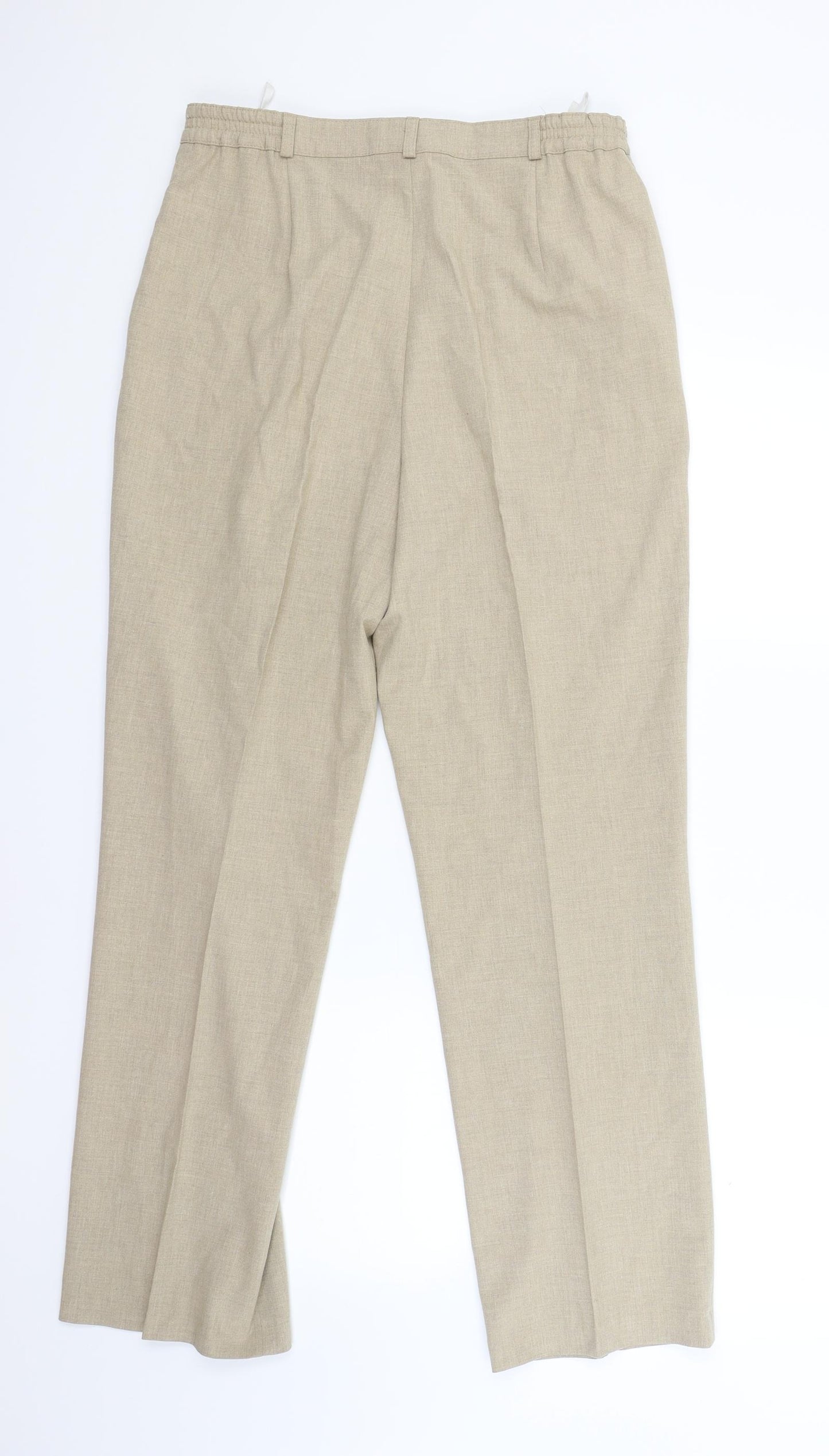 Blanchelle Womens Beige   Trousers  Size 14 L27 in