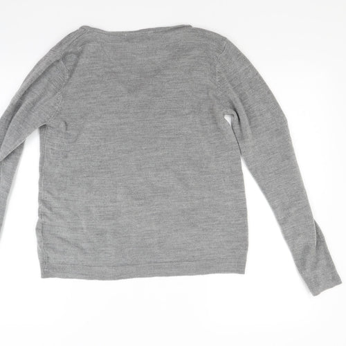 Primark Womens Grey  Knit Pullover Jumper Size M