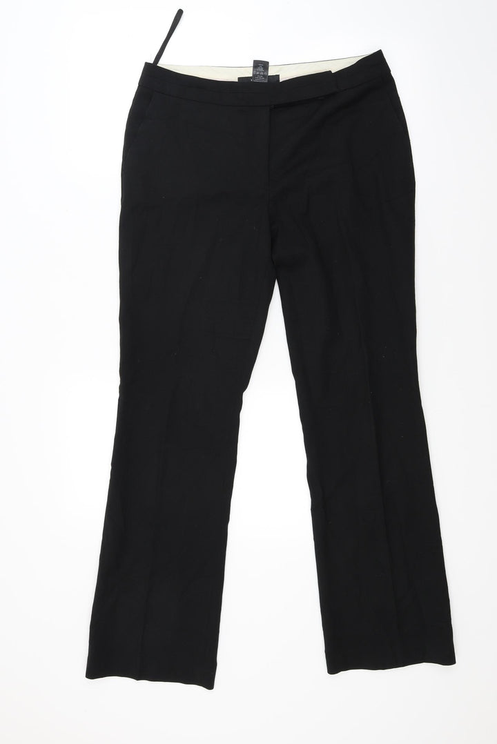 NEXT Womens Black   Trousers  Size 10 L28 in
