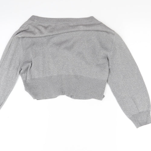 George Womens Grey  Knit Cardigan Jumper Size 14