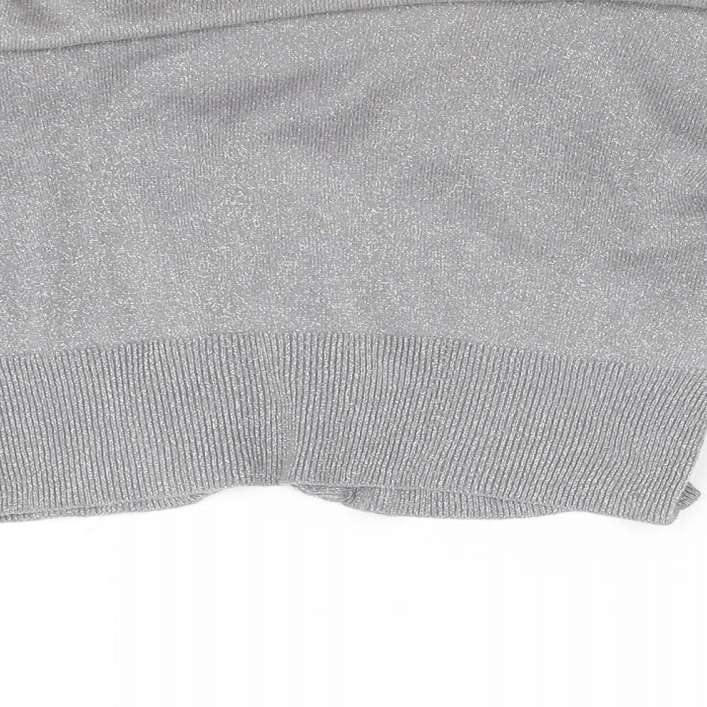 George Womens Grey  Knit Cardigan Jumper Size 14