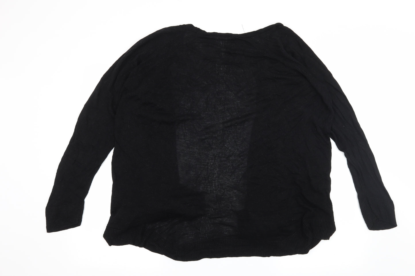 Capsule Womens Black  Knit Cardigan Jumper Size 24