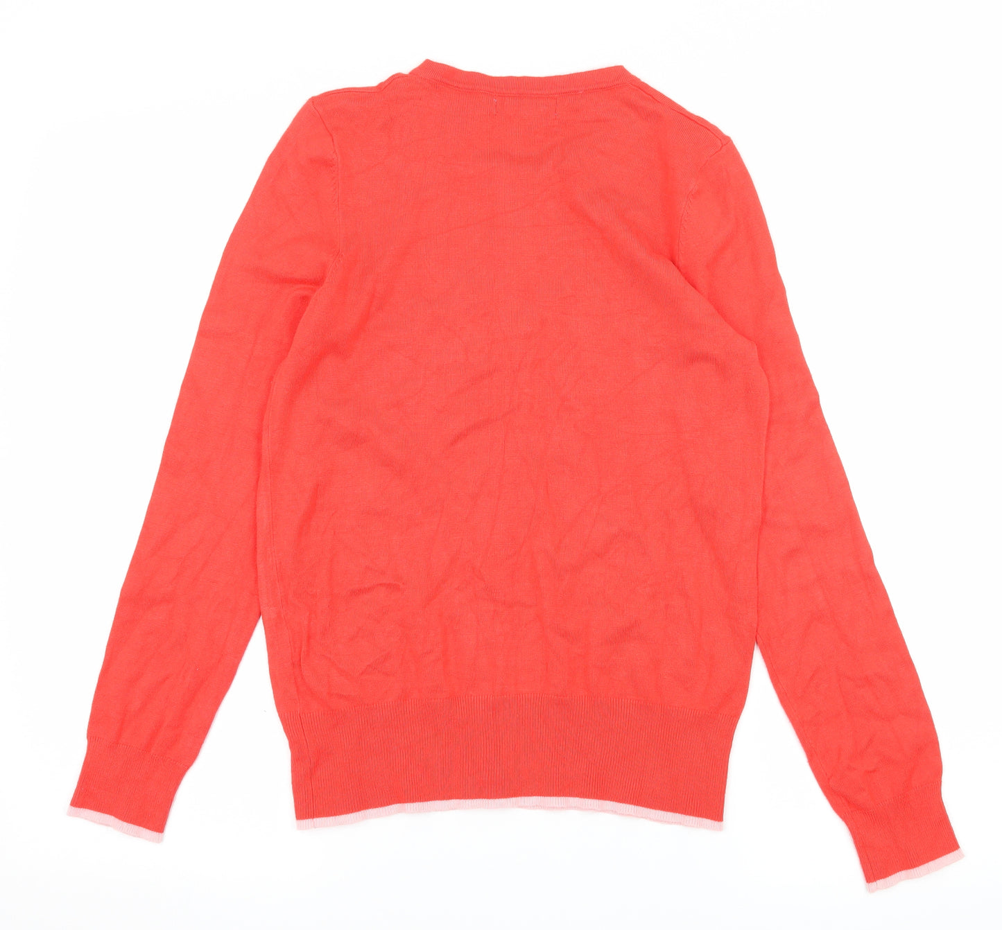Nutmeg Womens Red  Knit Cardigan Jumper Size 8