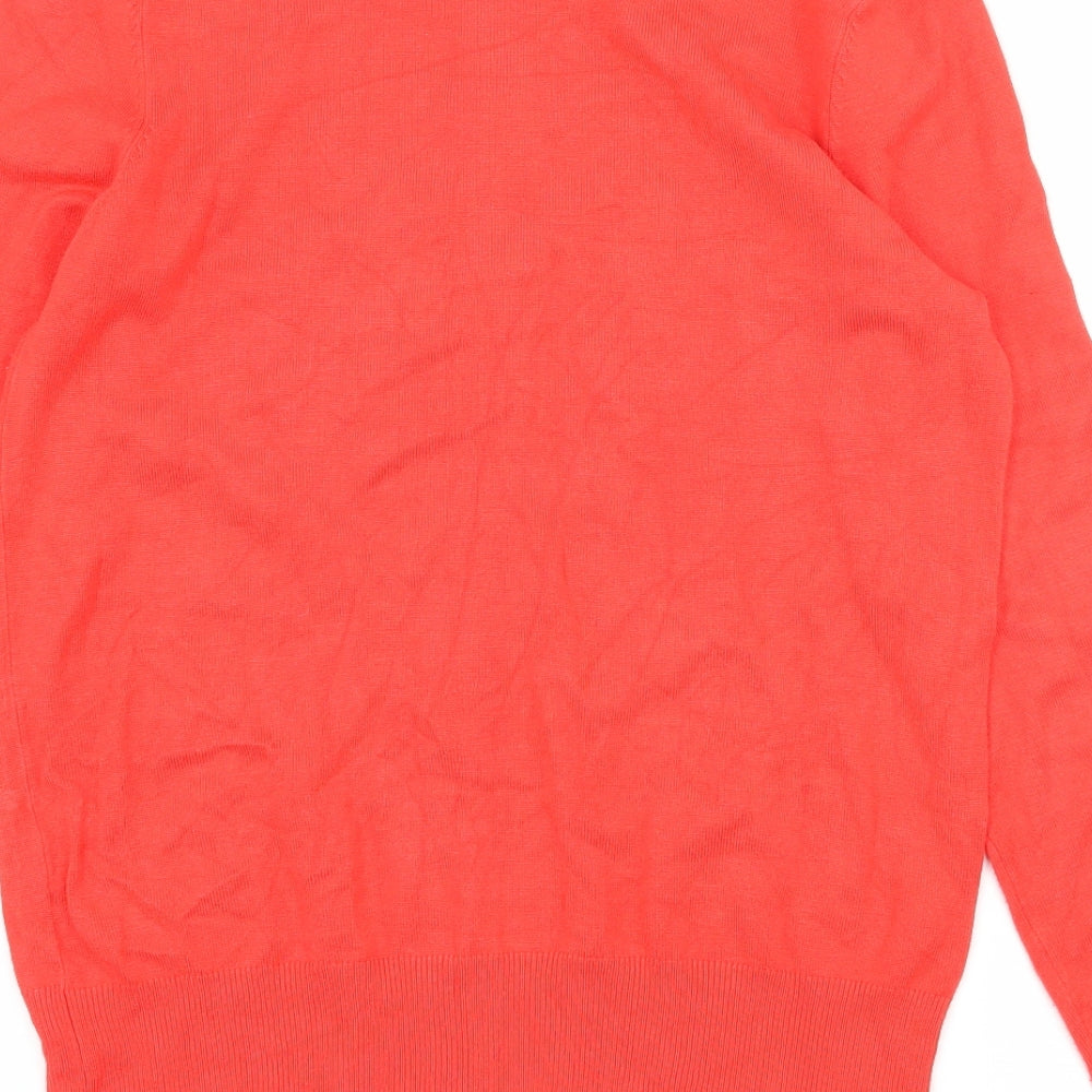 Nutmeg Womens Red  Knit Cardigan Jumper Size 8