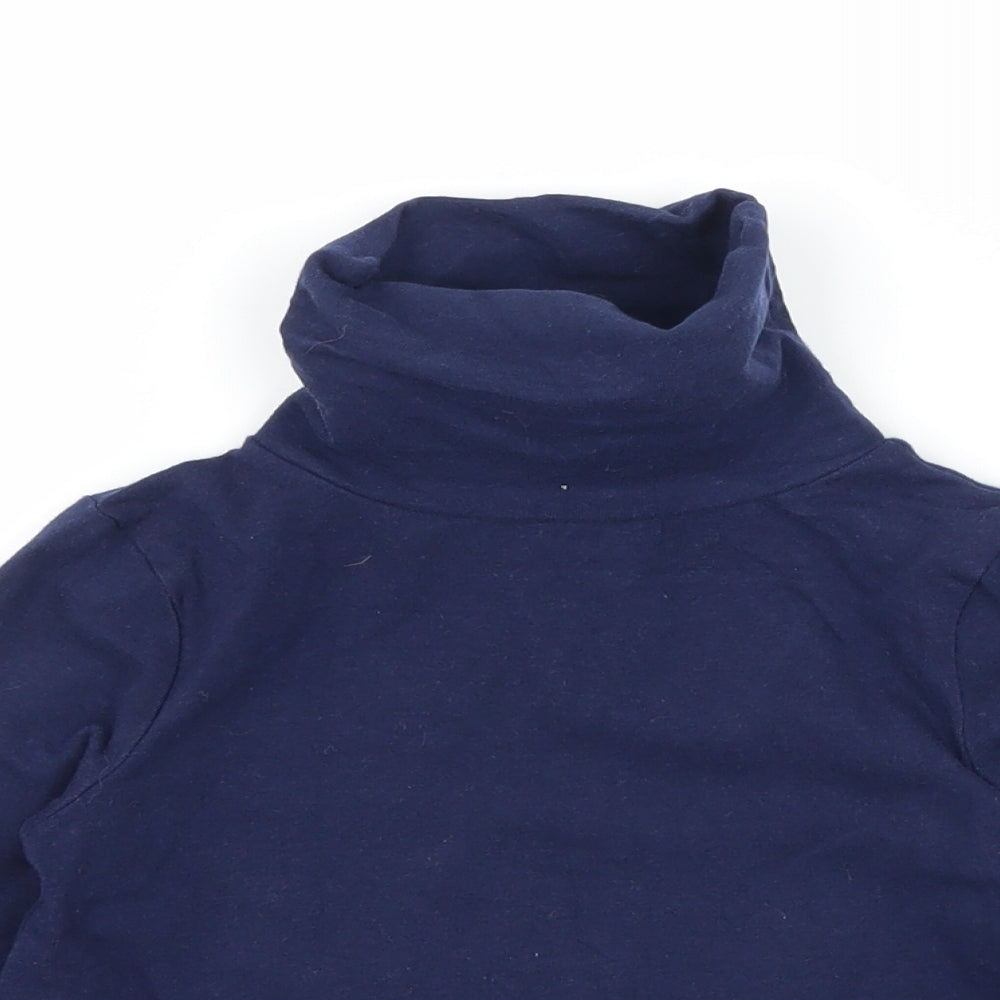 John Lewis Girls Blue  Jersey Basic T-Shirt Size 3 Years