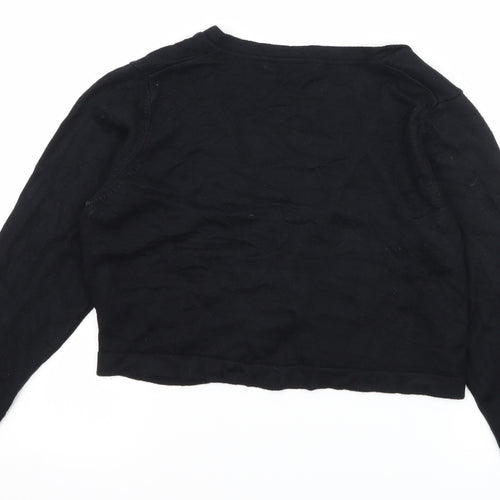 Marks and Spencer Womens Black  Knit Shrug Jumper Size 12