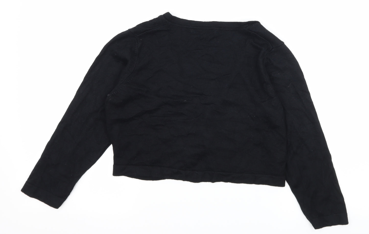 Marks and Spencer Womens Black  Knit Shrug Jumper Size 12