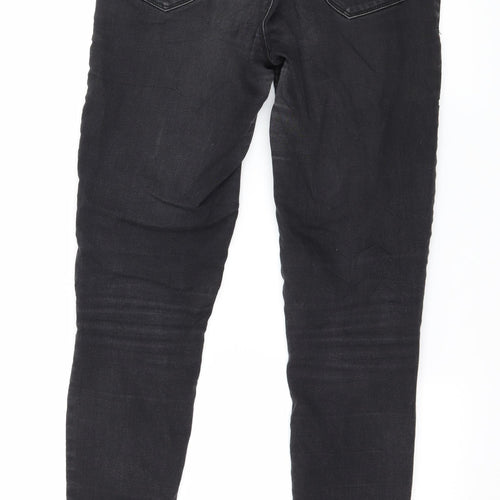 Dorothy Perkins Womens Black  Denim Skinny Jeans Size 10 L29 in