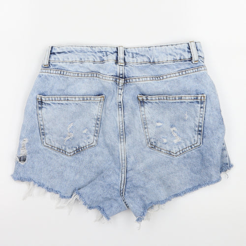 Denim & Co. Womens Blue  Denim Hot Pants Shorts Size 6