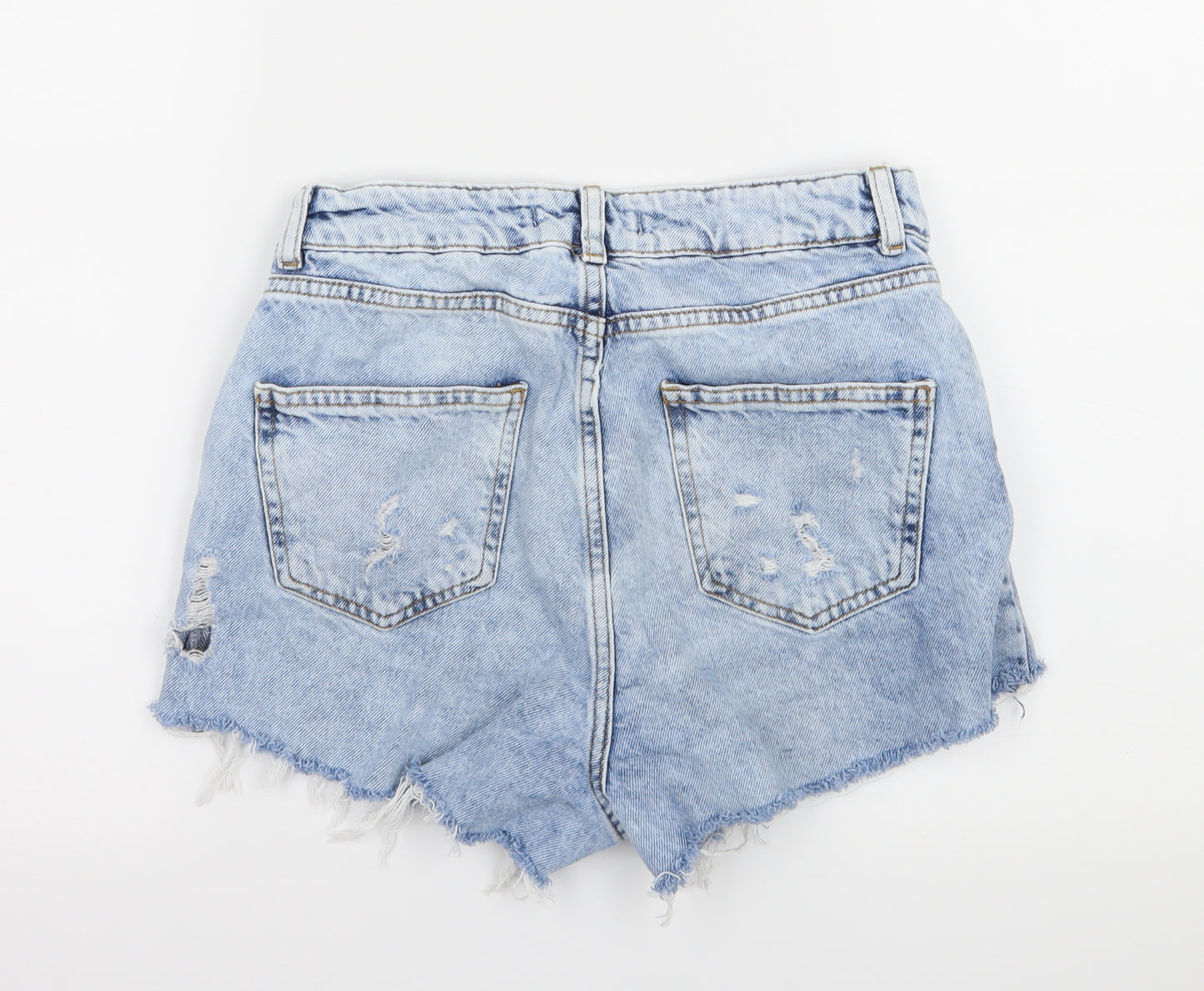 Denim & Co. Womens Blue  Denim Hot Pants Shorts Size 6