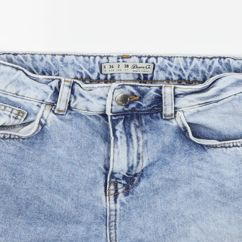 Denim & Co. Womens Blue  Denim Hot Pants Shorts Size 6