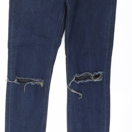 Denim & Co. Womens Blue  Denim Skinny Jeans Size 8 L29 in