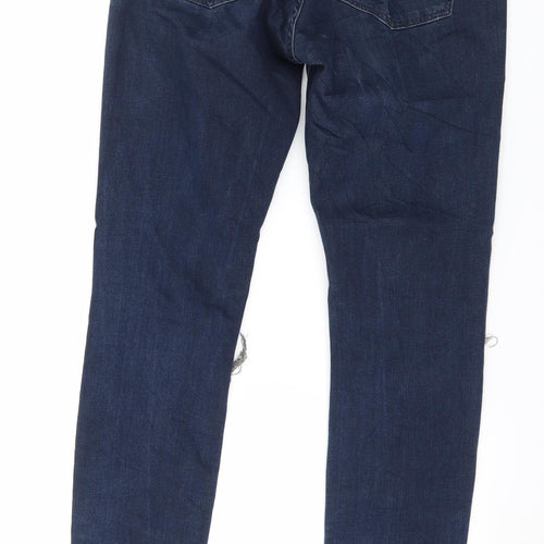 Denim & Co. Womens Blue  Denim Skinny Jeans Size 8 L29 in