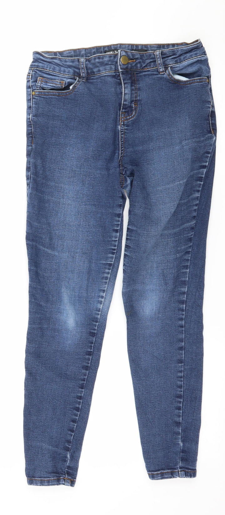 Tu Womens Blue  Denim Skinny Jeans Size 10 L26 in