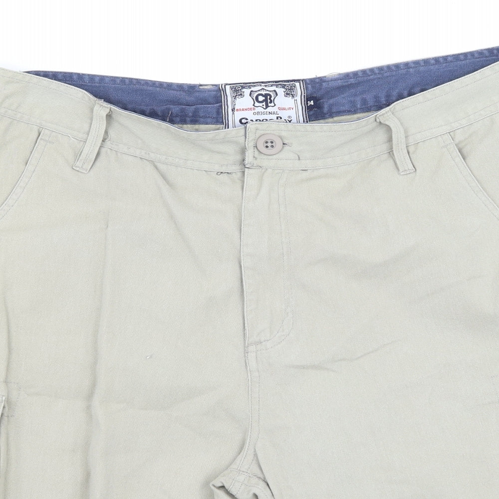 Cargo Bay Mens Beige   Bermuda Shorts Size 34 in