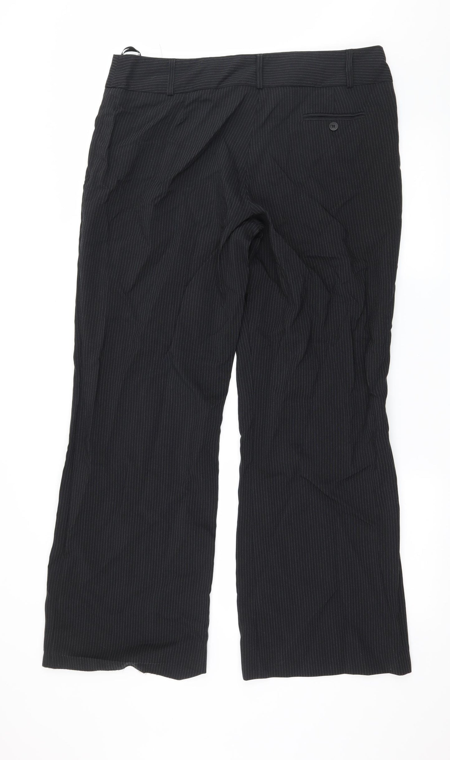 F&F Womens Blue Striped  Trousers  Size 16 L20 in