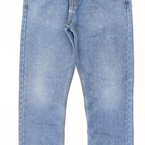Denim & Co. Womens Blue  Denim Straight Jeans Size 32 in L30 in