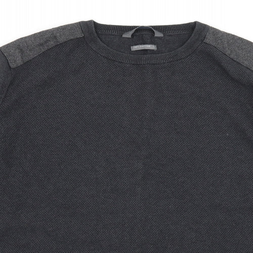 Cedar Wood State Mens Grey  Knit Pullover Jumper Size L
