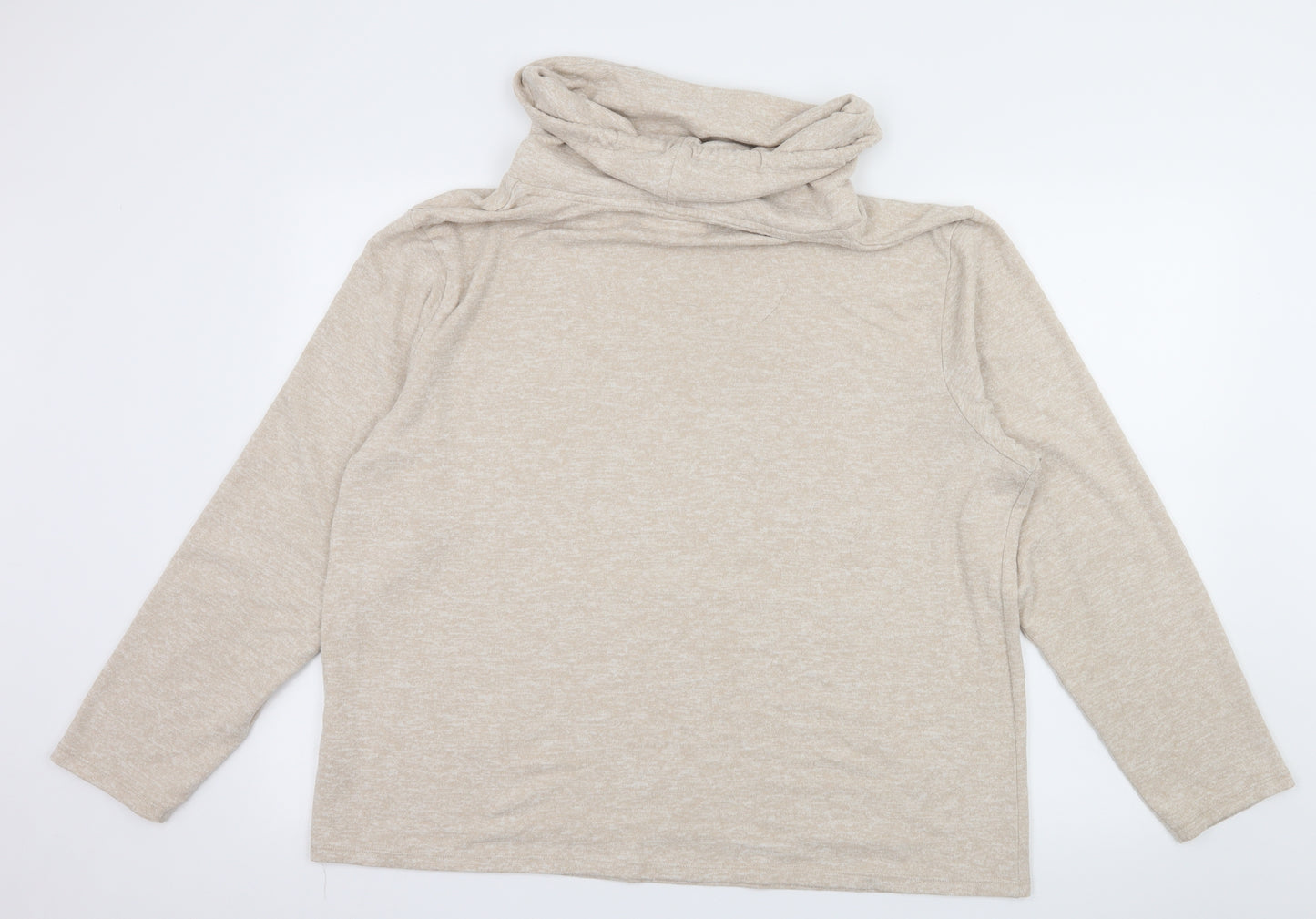 F&F Womens Ivory  Jersey Pullover Sweatshirt Size 16