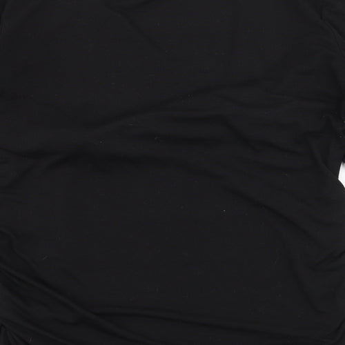 Preworn Womens Black  Jersey Basic T-Shirt Size L