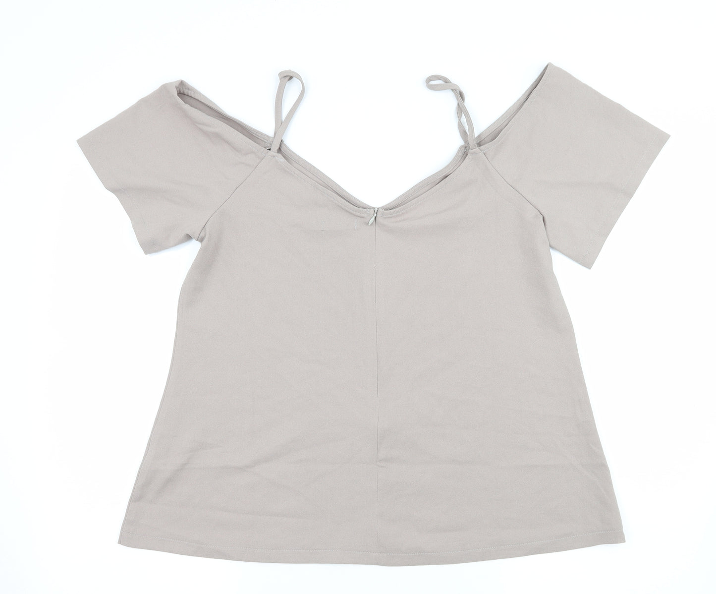 Boohoo Womens Grey   Basic Blouse Size 14