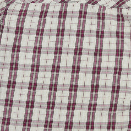 NEXT Mens Grey Check   Button-Up Size L