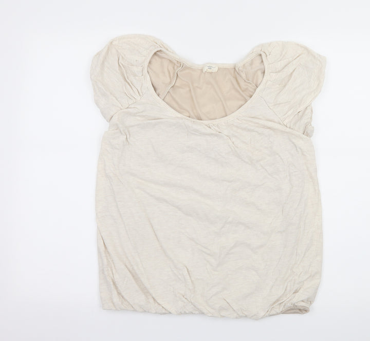 New Look Womens Ivory   Basic T-Shirt Size 14