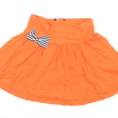George Girls Orange  Jersey Flare Skirt Size 12-13 Years