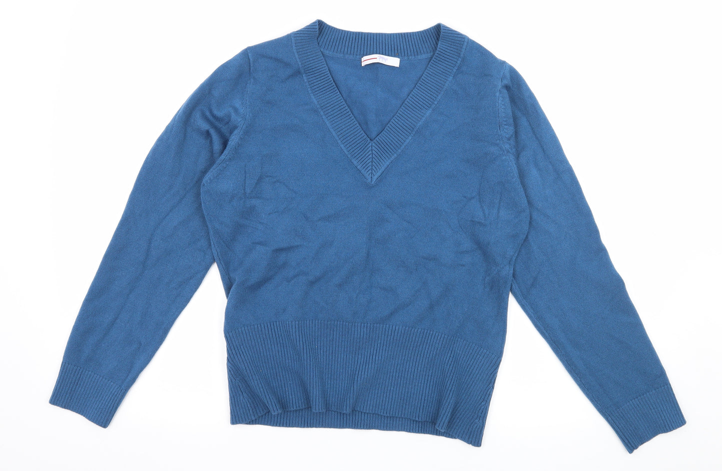 Papaya Womens Blue  Knit Pullover Jumper Size 18