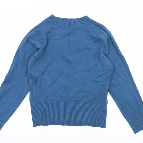 Papaya Womens Blue  Knit Pullover Jumper Size 18