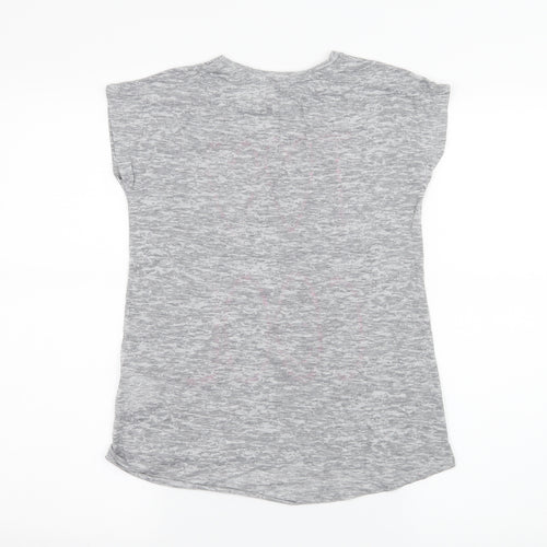 Marks and Spencer Girls Grey  Jersey Basic T-Shirt Size 11-12 Years  - Too cool