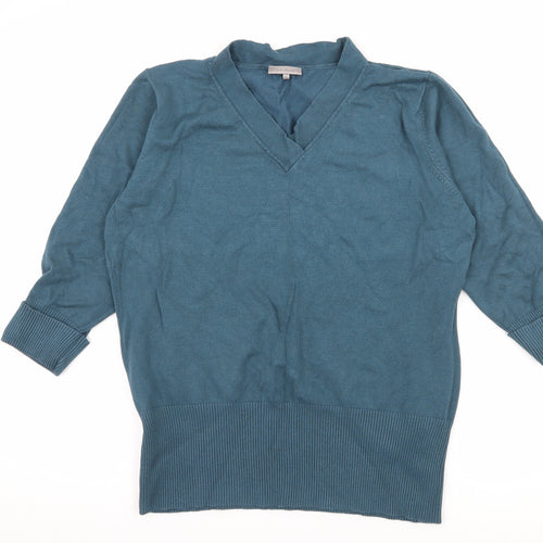 John Lewis Womens Blue  Knit Pullover Jumper Size XL
