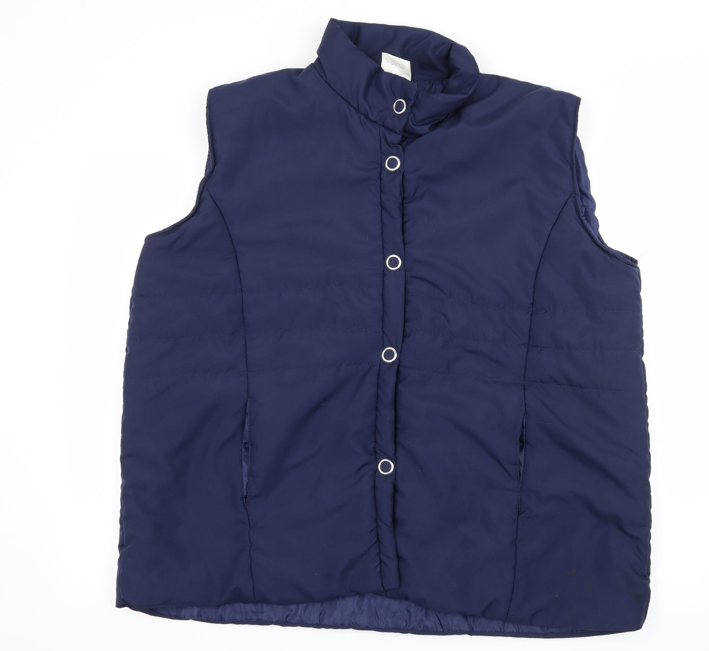Anne De Lancay Womens Blue   Gilet Jacket Size 22