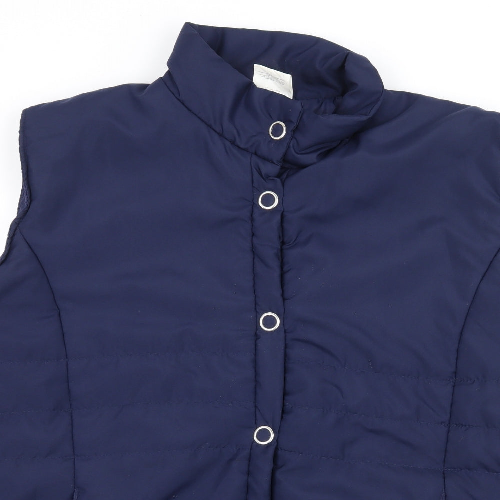 Anne De Lancay Womens Blue   Gilet Jacket Size 22
