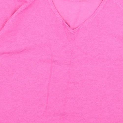 M&Co Womens Pink  Knit Pullover Jumper Size 18  - Open Back