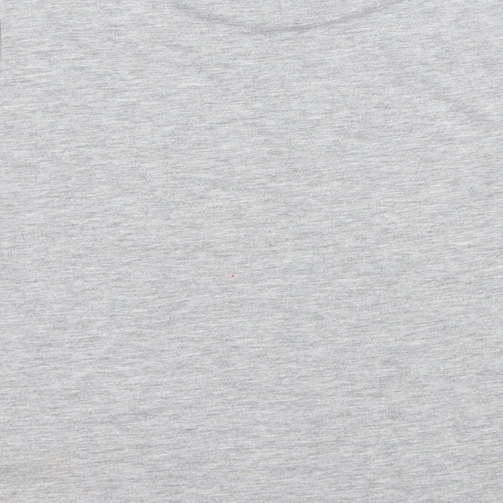 Candy Couture Girls Grey Batik Jersey Basic T-Shirt Size 12 Years  - USA 1992