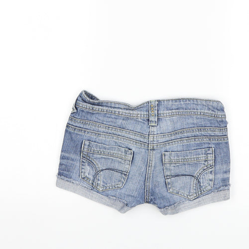 New Look Girls Blue  Denim Hot Pants Shorts Size 10 Years
