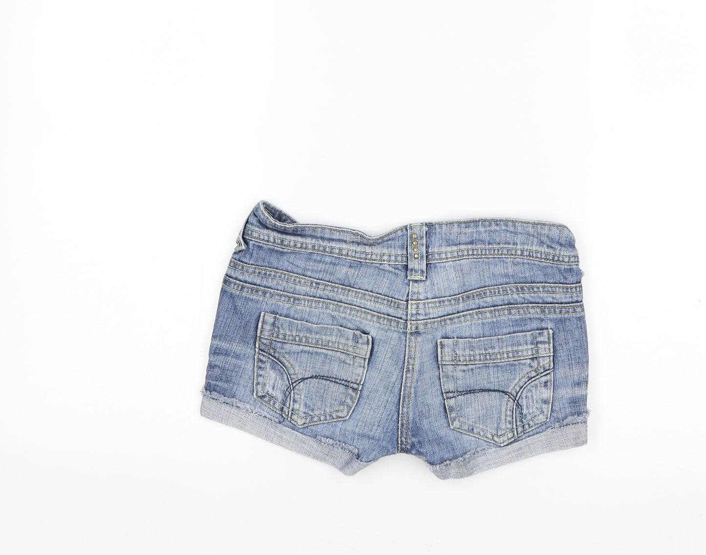 New Look Girls Blue  Denim Hot Pants Shorts Size 10 Years
