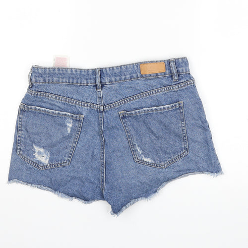 Only Womens Blue  Denim Hot Pants Shorts Size 28 in