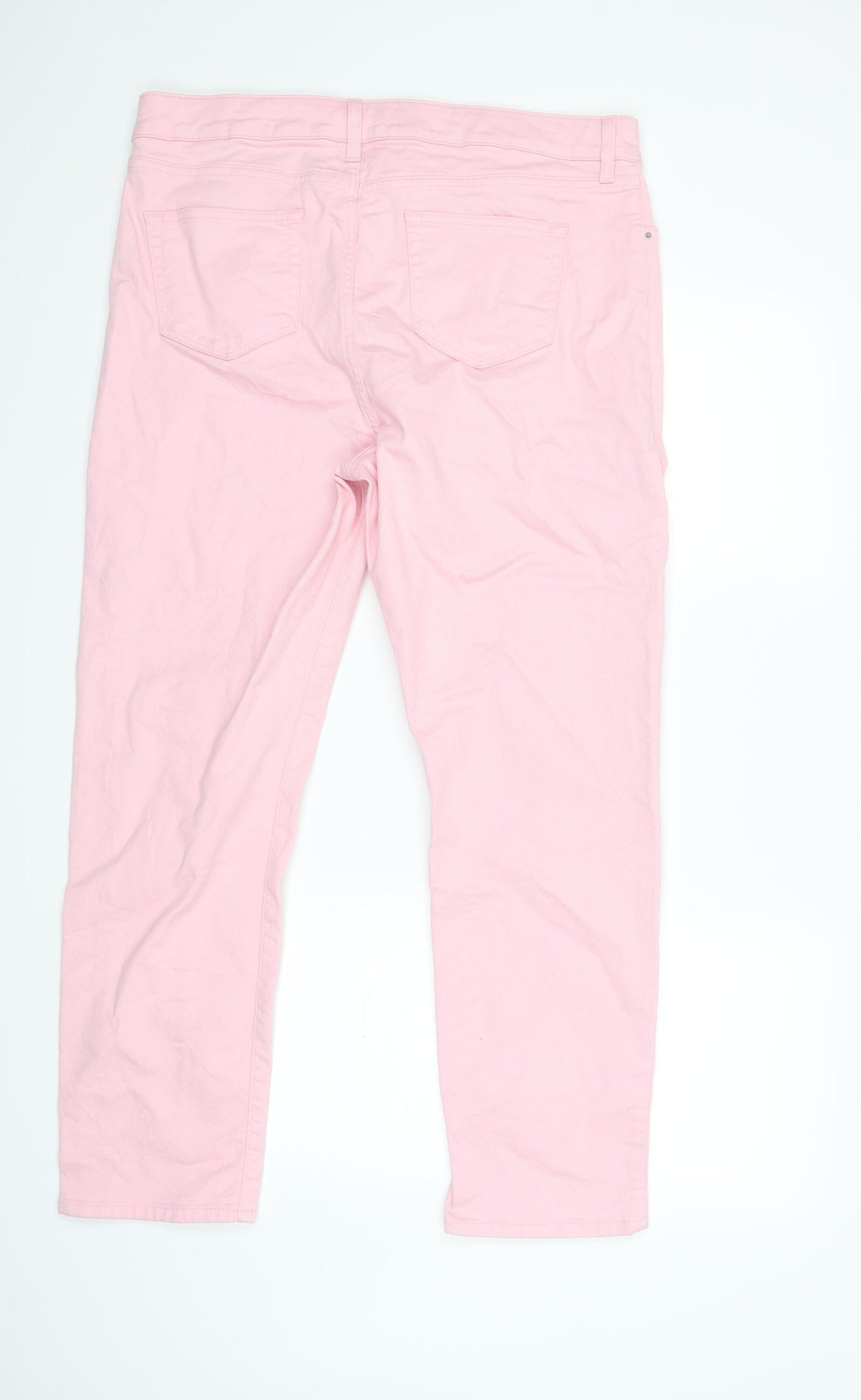 Marks and Spencer Womens Pink  Denim Skinny Jeans Size 18 L28 in