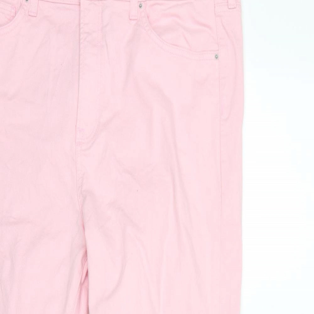 Marks and Spencer Womens Pink  Denim Skinny Jeans Size 18 L28 in