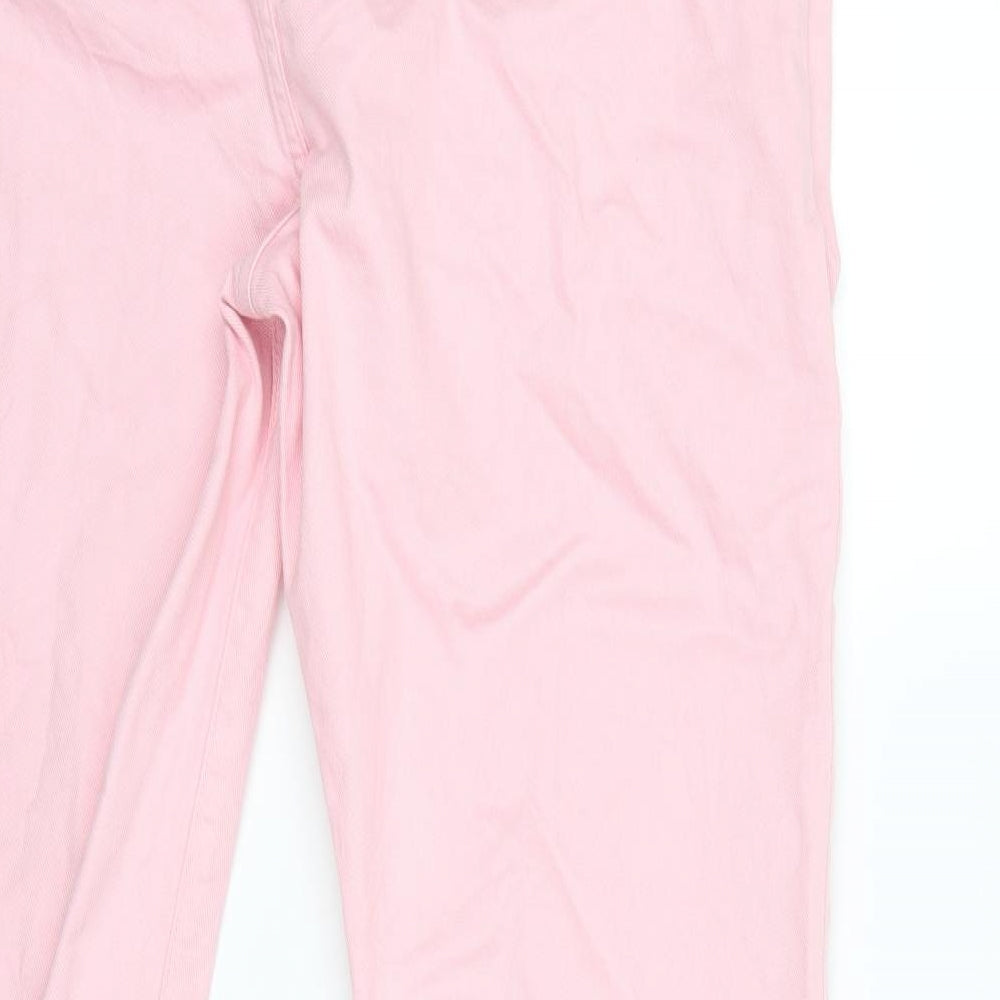Marks and Spencer Womens Pink  Denim Skinny Jeans Size 18 L28 in
