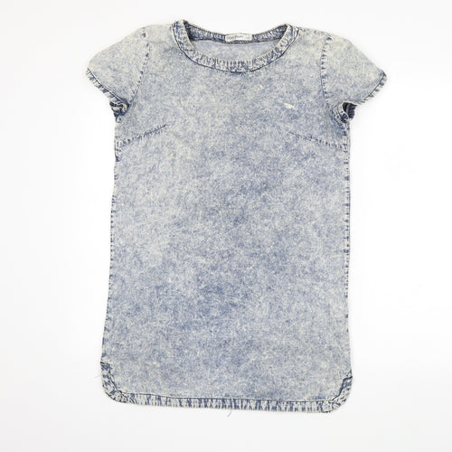 Paper Scissors Womens Blue  Denim Shift  Size 8  - Acid wash
