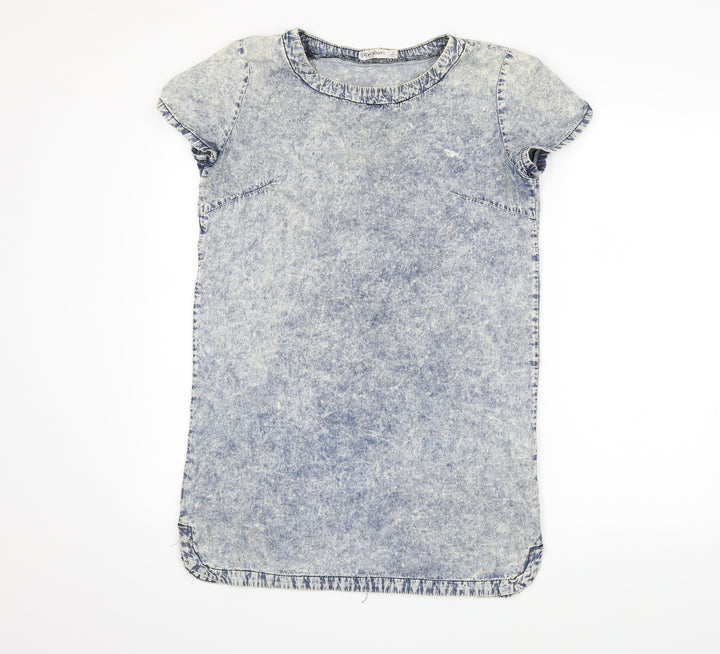 Paper Scissors Womens Blue  Denim Shift  Size 8  - Acid wash