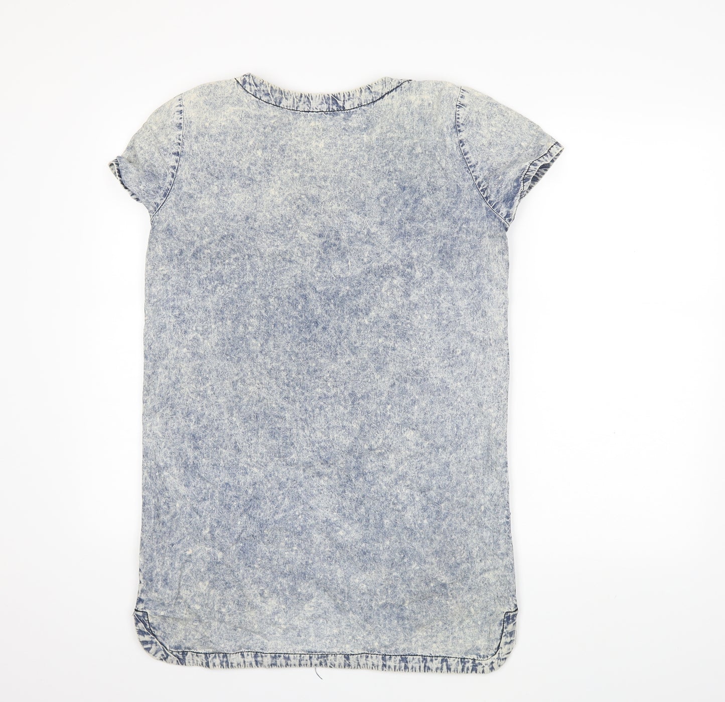 Paper Scissors Womens Blue  Denim Shift  Size 8  - Acid wash