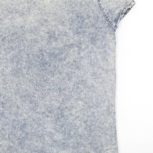 Paper Scissors Womens Blue  Denim Shift  Size 8  - Acid wash