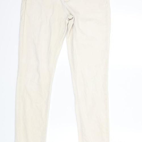 Zara Womens White  Denim Skinny Jeans Size 32 in L29 in